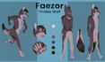 make high quality furry ref sheet for rpg, badge, ych, adoptables or kemono, oc