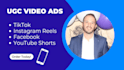 create organic ugc content and ad creatives for tiktok, ig, and facebook