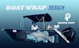 do elegant boat wrap design decal sticker