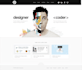 design and develop a stunning responsive portfolio website
