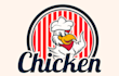 make eye catching fried chicken rooster logo with unlimited revision