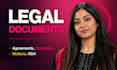 write legal agreements, contracts, documents, motions, nda and more