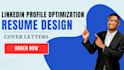 write CV, resume, coverletter and optimize linkedin profile