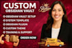 build and customize your obsidian vault for full obsidian pkm flow, gitbook
