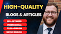 write amazing, high quality blogs and articles with images, pictures in 24 hours