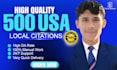 do top 500 USA local citations to skyrocket your local SEO rankings