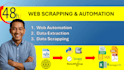 do web scrapping, automation crawling , text extraction and data mining python