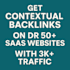 do niche edit backlinks on dr50 saas sites