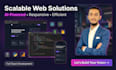 do custom ai website development as full stack web developer