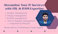 design, audit, and optimize your itsm processes as per itil v4 best practices