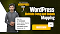 create, configure, mapping steup wordpress multisite network