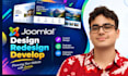 design, redesign, develop, update joomla website