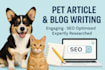 write SEO pet care articles that rank on google