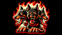 make cerberus hellhound logo with t shirt in just 12 hours