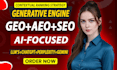 do generative engine optimization GEO, aeo of your website, monthly seo service