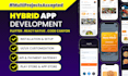 develop install customize hybrid apps flutter react native codecanyon