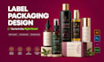 create product label design, label packaging design, product label packaging