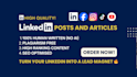 write high quality linkedin articles and social media posts