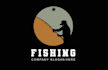 create modern fishing and hunting logo