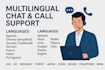 professional chat and call support for your business