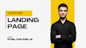 build responsive landing page using html css and js