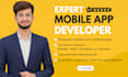 develop android and IOS mobile apps using flutter, react native