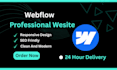 develop webflow website, full responsive