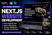 build a responsive nextjs website with typescript