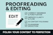 proofread, edit, and polish your content to perfection