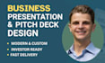 design powerpoint sales presentation, business pitch deck and master template