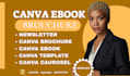 do editable canva newsletter canva brochure canva carousel canva ebook