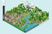 draw high quality vector or isometric map illustrations