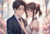 draw you anime couple art portrait