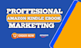 amazon book promo ebook landing page amazon ppc promote my book marketing help