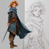 do character and oc design on digital art