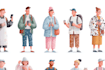 create a digital vector flat character or illustrations