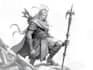create a detailed fantasy character sketch