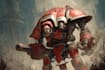 make a paint warhammer themed illustration