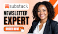fully setup substack account, substack website and substack newsletter design