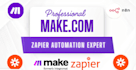 create make com automations , zapier ai automation