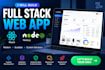 build a react node js full stack web app