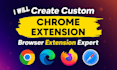 do professional chrome extension development creat custom chrome extensions