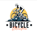 design modern professional bicycle logo
