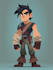 draw 2d game character illustration