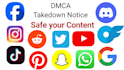 send dmca takedown notices to remove leaked , defaming, illegal content