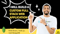 build a custom full stack web application with react node js and mongodb wixify