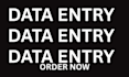 data analysis and data entry