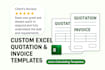 create auto calculating excel quotation and invoice templates for your business