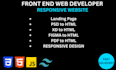be your frontend developer using react, HTML, CSS, javascript