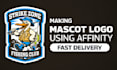 design a detailed mascot logo using affinity designer